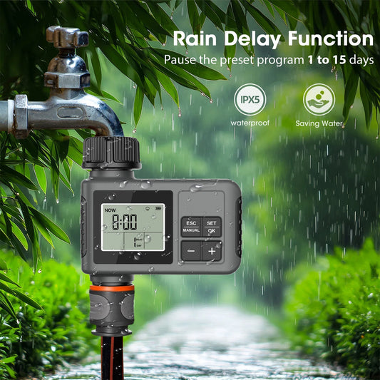 Programmable Garden Watering Timer IPX5 Intelligent